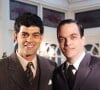 Rafael (Eduardo Moscovis) e Ciro (Michel Bercovitch) são patrão e empregado na novela Alma Gêmea