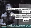 Rafael Cardoso alegou estar sob efeito de medicamentos ao agredir idoso, gerente de restaurante