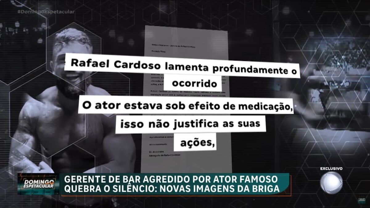 Foto: Rafael Cardoso Alegou Estar Sob Efeito De Medicamentos Ao Agredir ...