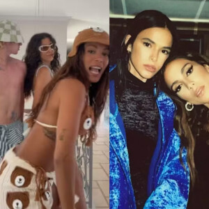 Anitta é detonada por vídeo com casal Marina Sena e Juliano floss e web recorda treta antiga com Bruna Marquezine. Entenda!