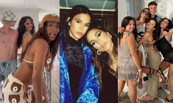 Web relembra que Anitta beijou Neymar no mesmo camarote onde Bruna Marquezine estava, em 2019, meses após término do ex-casal; atualmente, as duas são muito amigas e dividem mansão em Los Angeles