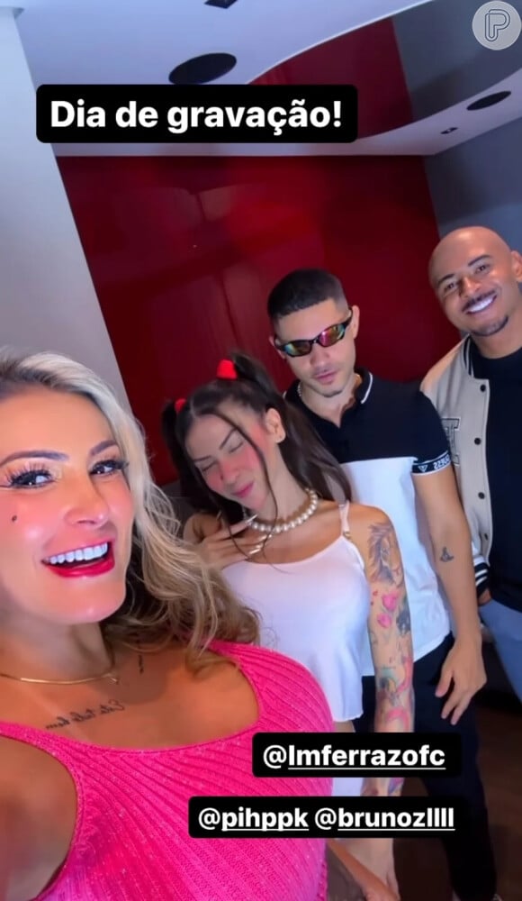 Novo pornô de Andressa Urach conta com MC Pipokinha, o namorado e um conhecido produtor de conteúdo gay