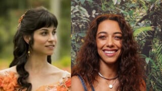 Crossover de 'Renascer' e 'Cheias de Charme'? Joana da novela das nove, Alice Carvalho beija Chandelly Braz em show. Veja foto do casal!