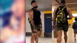 Homem de 2,08 metros que viralizou em metrô tem suposto vídeo de sexo vazado e choca a web: 'As aparências enganam mesmo'