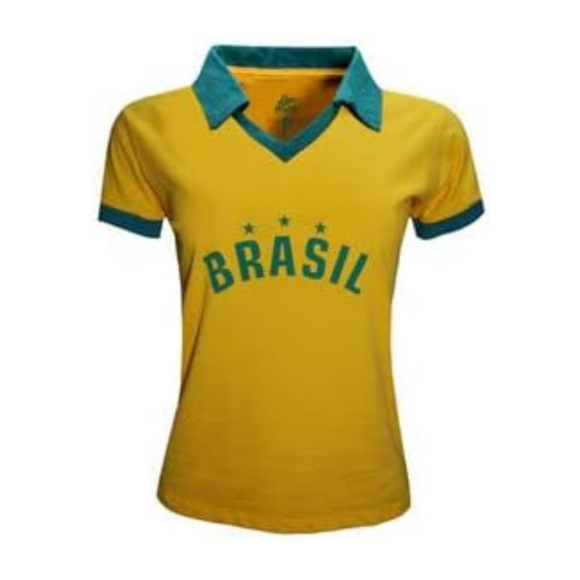 Camisa Brasil Liga Retrô Polo Estrelas 10