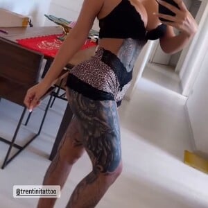 Andressa Urach afirmou que também vai fechar o corpo com tatuagens