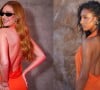 Marina Ruy Barbosa e Jasmine Tookes, da Victoria's Secret, repetem look.