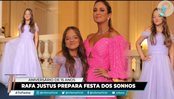 Ticiane Pinheiro falou ao TV Fama que a festa de Rafa Justus será toda rosa