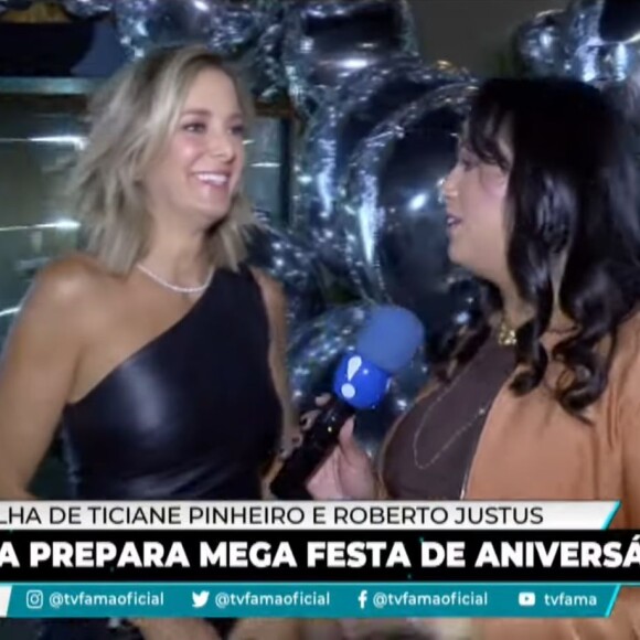 Ticiane Pinheiro contou ao TV fama que vai chegando a data e ela começa a ficar ansiosa.