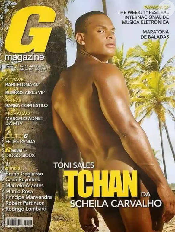 Tony Salles, já marido de Scheila Carvalho, posou nu para a G Magazine em 2009