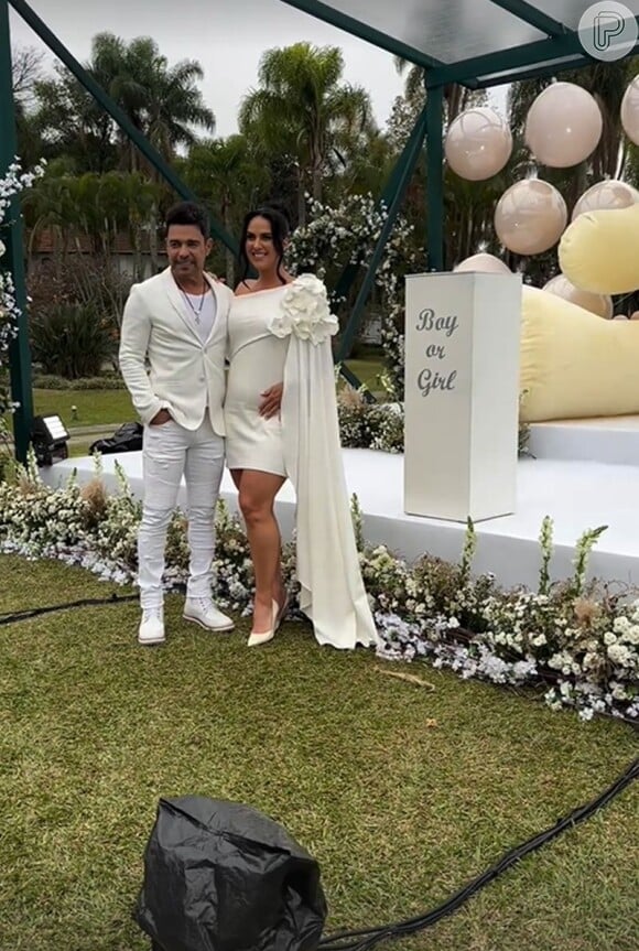 Zezé Di Camargo deixou Graciele Lacerda muito emocionada com a cerimônia de casamento