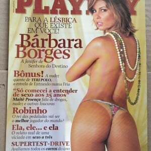 Bárbara Borges posou nua para a Playboy pela primeira vez em 2004, no auge do sucesso da novela 'Senhora do Destino'