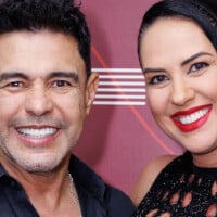 Graciele Lacerda destaca barriga da 1ª gravidez e ganha carinho do marido, Zezé Di Camargo, em bastidor de show. Fotos!