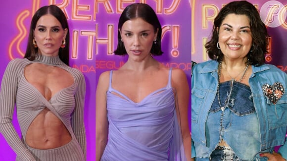 Festa de lançamento da nova temporada de 'Rensga Hits!' reuniu Deborah Secco, Alice Wegmann e Fabiana Karla entre outras famosas