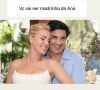 Ticiane Pinheiro negou que vá ser madrinha do casamento de Ana Hickmann e Edu Guedes