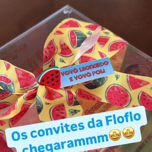 Virgínia Fonseca mostrou convite personalizado para Leonardo nos stories