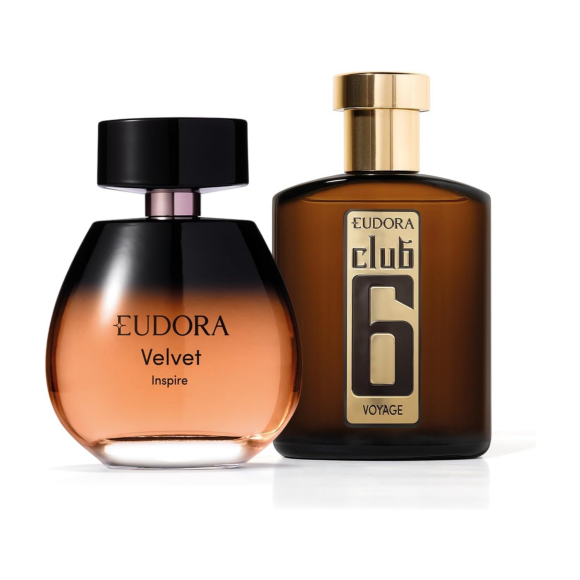 Combo Velvet Inspire Desodorante Colônia 100ml + Club 6 Voyage Desodorante Colônia 95ml, Eudora