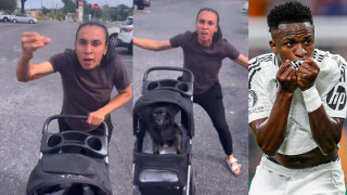 Marta Silva se revolta com 'derrota' de Vini Jr. no Bola de Ouro 2024 e cachorro em carrinho de bebê rouba a cena. Vídeo!