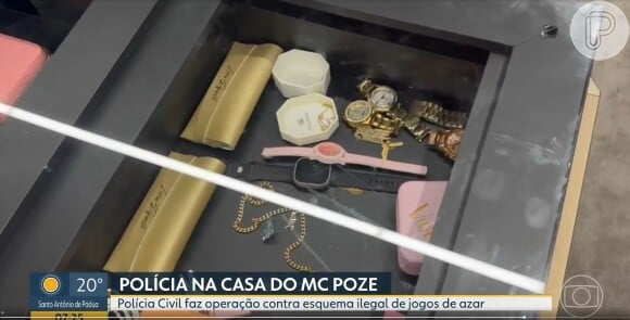 MC Poze do Rodo teve as as suas joias apreendidas em ação da polícia civil no começo da manhã de 1º de novembro de 2024