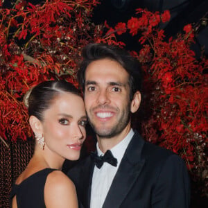 O casal Kaká e Carol Dias na festa da Forbes