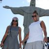 Queen Latifah leva a namorada, a dançarina Eboni Nichols, para visitar Cristo Rendentor, no Rio