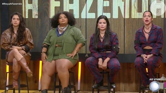 Gizelly, Flora e Vanessa estavam na Roça de 'A Fazenda 16'