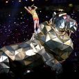  Katy Perry faz performance colorida e cheia de efeitos especiais no intervalo do Super Bowl 2015, em 1 de fevereiro de 2015 