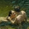 Paolla Oliveira e Enrique Diaz gravaram uma cena sem roupa em uma cachoeira
