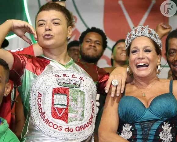 Susana Vieira vai desfilar com David Brazil, o rei de bateria da Grande Rio