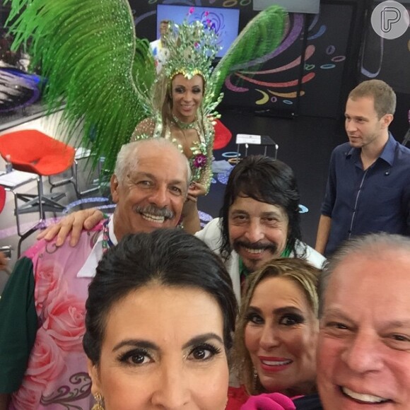Fátima Bernardes recebeu vários convidados no Estúdio Globeleza, como o ex-jogador Zico, Chico Pinheiro e os cantores Benito Di Paula e Rosemary
