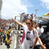 Ivete Sangalo comandou 'arrastão' em Salvador nesta quarta-feira, 18 de fevereiro de 2015