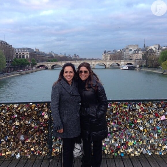 Daniela Mercury e Malu Verçosa também fizeram uma viagem romântica para Paris