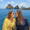 Daniela Mercury e Malu Verçosa escolheram o arquipélago de Fernando de Noronha para curtir a lua de mel após o casamento, em 2013