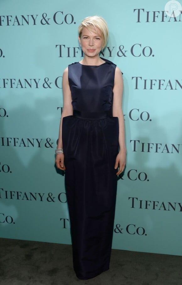 A atriz Michelle Williams foi uma das estrelas de hollywood que brilharam na festa da Tiffany & Co.
