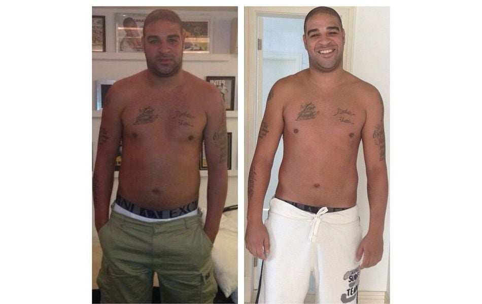 Adriano Imperador perde peso e mostra em foto: ‘O que vocês estão