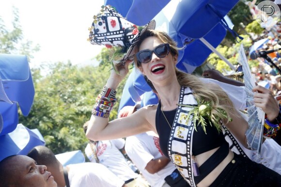 A atriz fechou o Carnaval homenageando a Sétima Arte