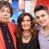 Cauby Peixoto com Fátima Bernardes e Luan Santana no programa 'Encontro'
