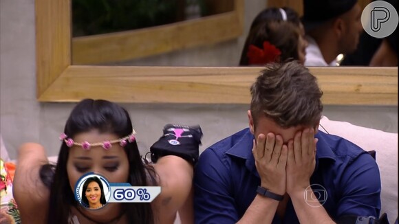 Rafael chora ao saber que Talita foi eliminada