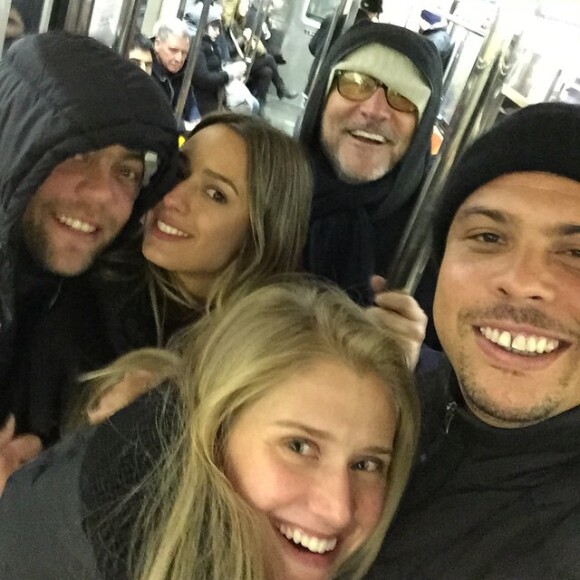 Recentemente, Ronaldo e Celina Locks viajaram para Nova York, nos Estados Unidos, acompanhados de amigos