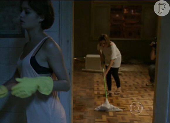 Operador de câmera aparece em cena de Sophie Charlotte e Adriana Esteves em 'Babilônia', em 19 de março de 2015