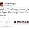 A jornalista Sandra Moreyra usou a rede social para comunicar a morte de Beatriz