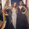 'As lindas', legendou Eliana em uma foto em que aparece nos bastidores do Troféu Imprensa com Paula Fernandes e Patricia Abravanel