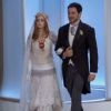 Marina Ruy Barbosa e Ricardo Tozzi são noivos no quadro 'Como manda o figurino' do 'Fantástico' deste domingo, 12 de abril de 2015