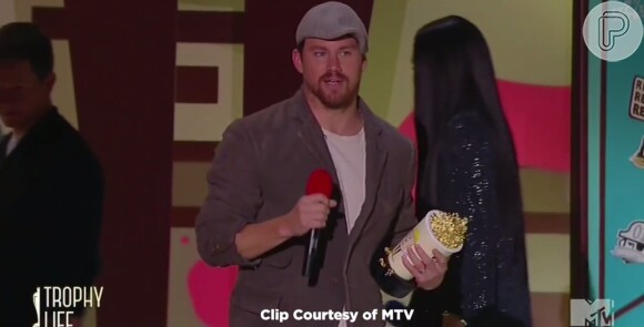 Channing Tatum levou o prêmio de 'Melhor Ator de Comédia' no MTV Movie Awards