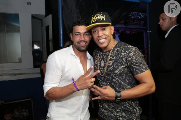 André Santos e MC Koringa no 'Baile da Favorita' no Rio de Janeiro