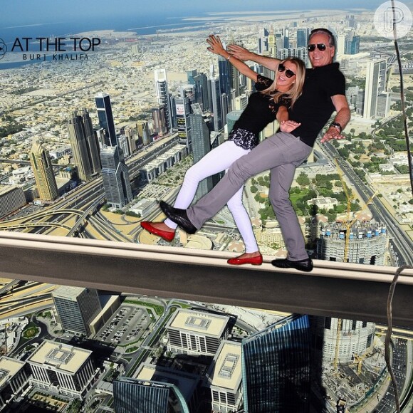 Roberto Justus e Ana Paula Siebert curtem lua de mel em Dubai após viagem à Abu Dhabi, nesta sexta-feira, 8 de maio de 2015