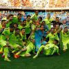 Neymar comemora título do Campeonato Espanhol com uma rodada de antecedência