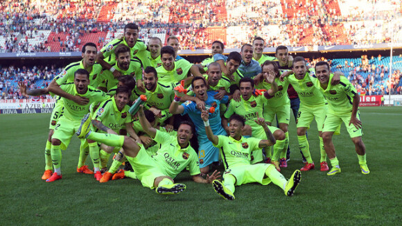 Barcelona vence campeonato espanhol após gol de Messi contra o Atlético de Madrid