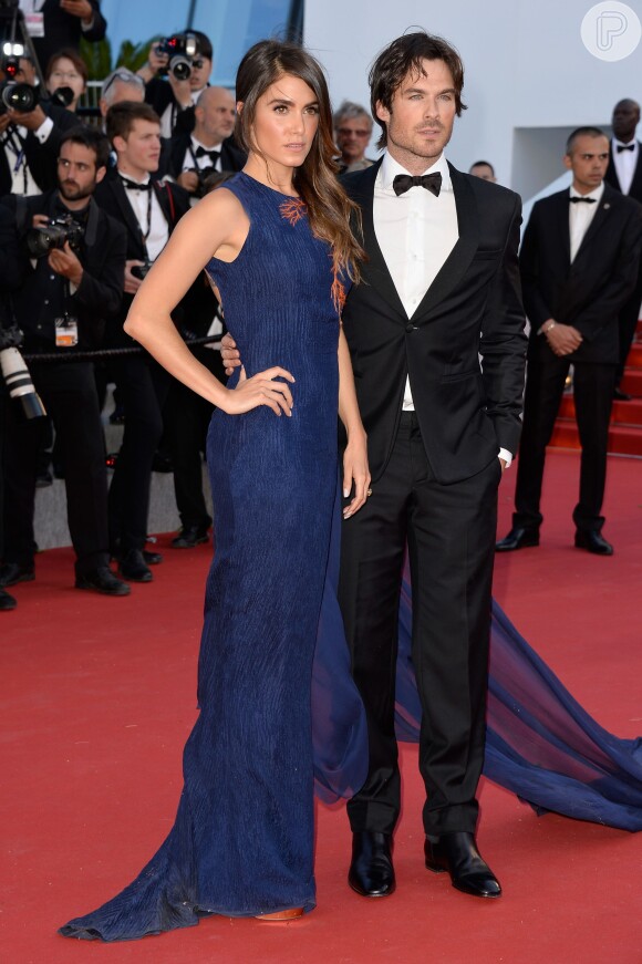 Ian Somerhalder e a mulher, Nikki Reed no 8º dia do Festival de Cannes, nesta quarta-feira, 20 de maio de 2015