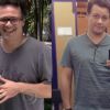 Danton Mello em seu antes e depois após perder 16 kg com algumas restrições alimentares desde que descobriu ser diabético